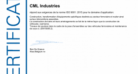 Certification CML industries ISO 9001