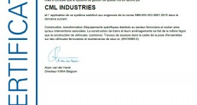 Certification CML industries ISO 9001